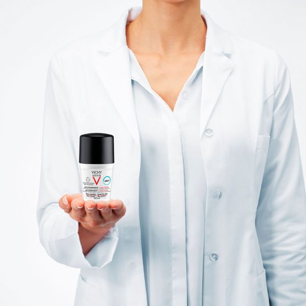 Vichy Homme 48 Hour Anti-Perspirant, Anti-Stain Alcohol Free Deodorant Roll On 50ml - Image 4