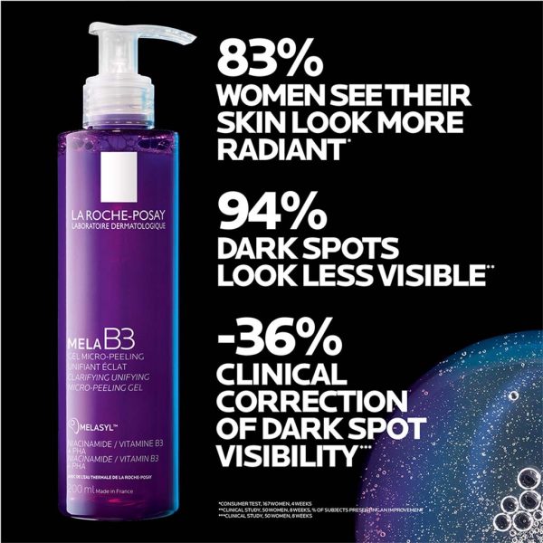 La Roche-Posay Mela B3 Micro Peeling Anti Spots Purifying Gel With Niacinamide 200ml - Image 3