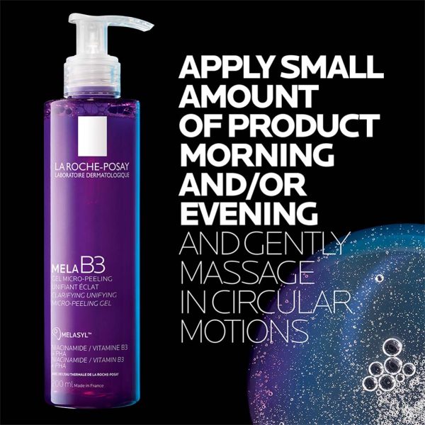 La Roche-Posay Mela B3 Micro Peeling Anti Spots Purifying Gel With Niacinamide 200ml - Image 6
