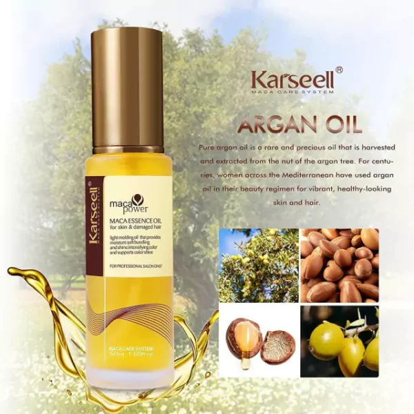 Moroccan Argan Oil to Heal Hair, Hair Care for Dry Damaged Hair 50ml - Image 2