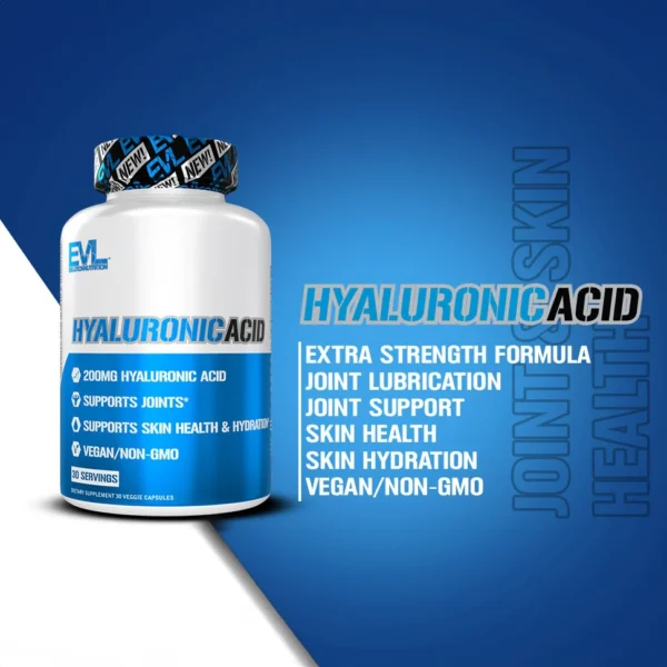 EVLution Nutrition, Hyaluronic Acid, 200 mg, 30 Veggie Capsules - Image 6